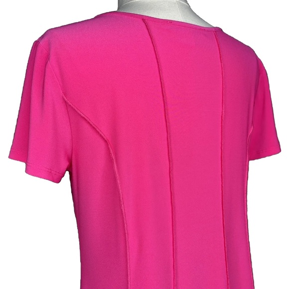 Juniper + Lime Barbie Pink Blouse Top Size S Metal Ring Sexy Pretty Blouse - Picture 6 of 8